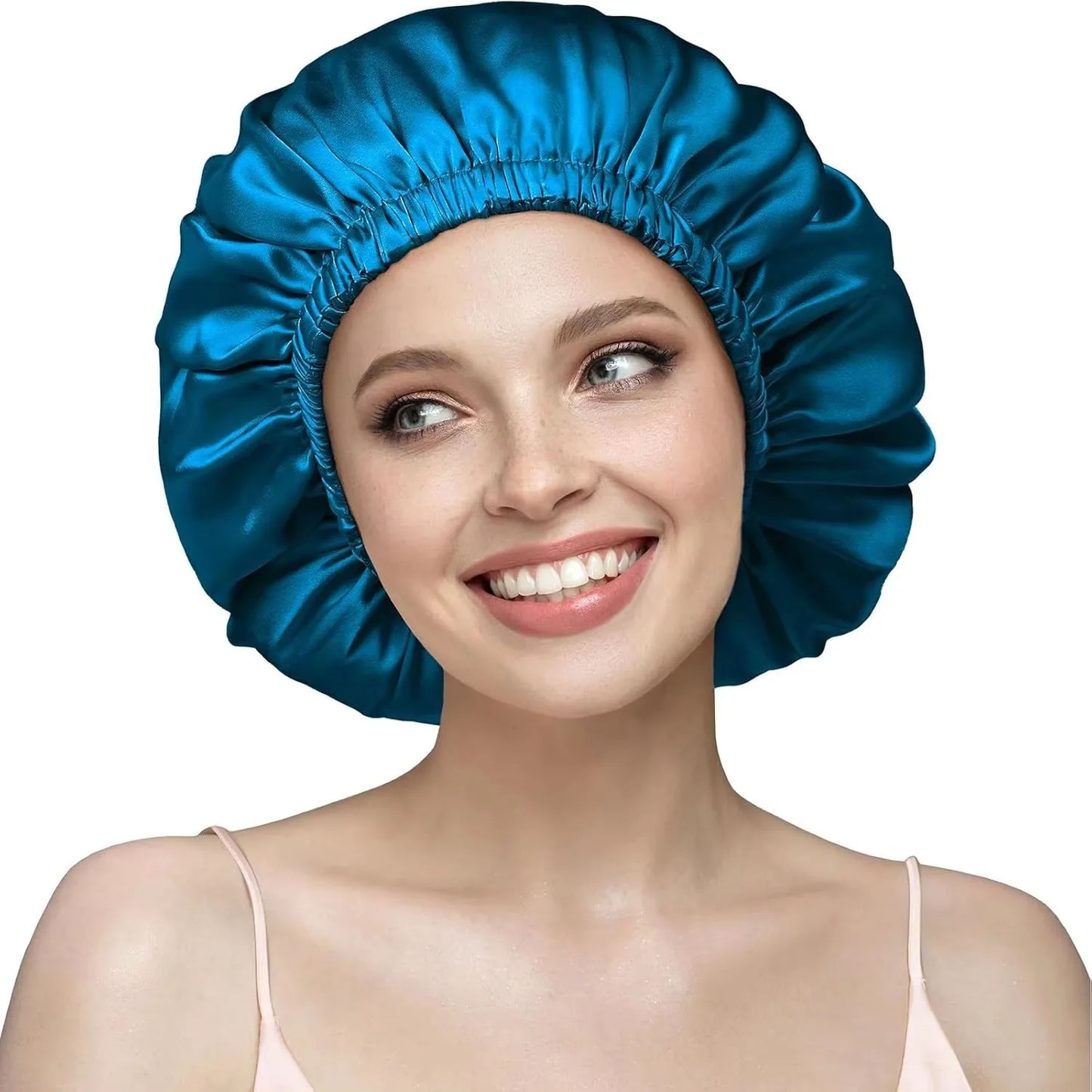 Breezy Silk Bonnet | Double Layer Silk Night Cap for Curly Hair 15