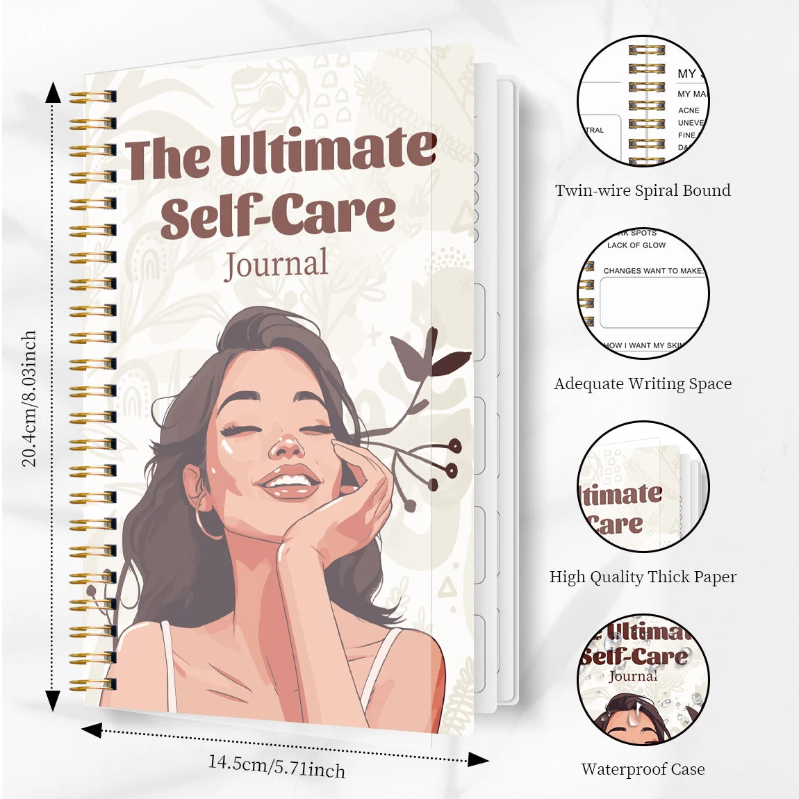 Aura Skincare Journal | A5 Daily Routine Tracker for Women and Teens 1