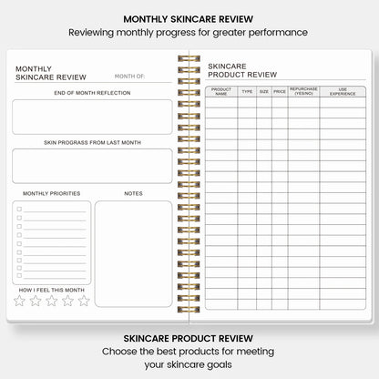 Aura Skincare Journal | A5 Daily Routine Tracker for Women and Teens 3