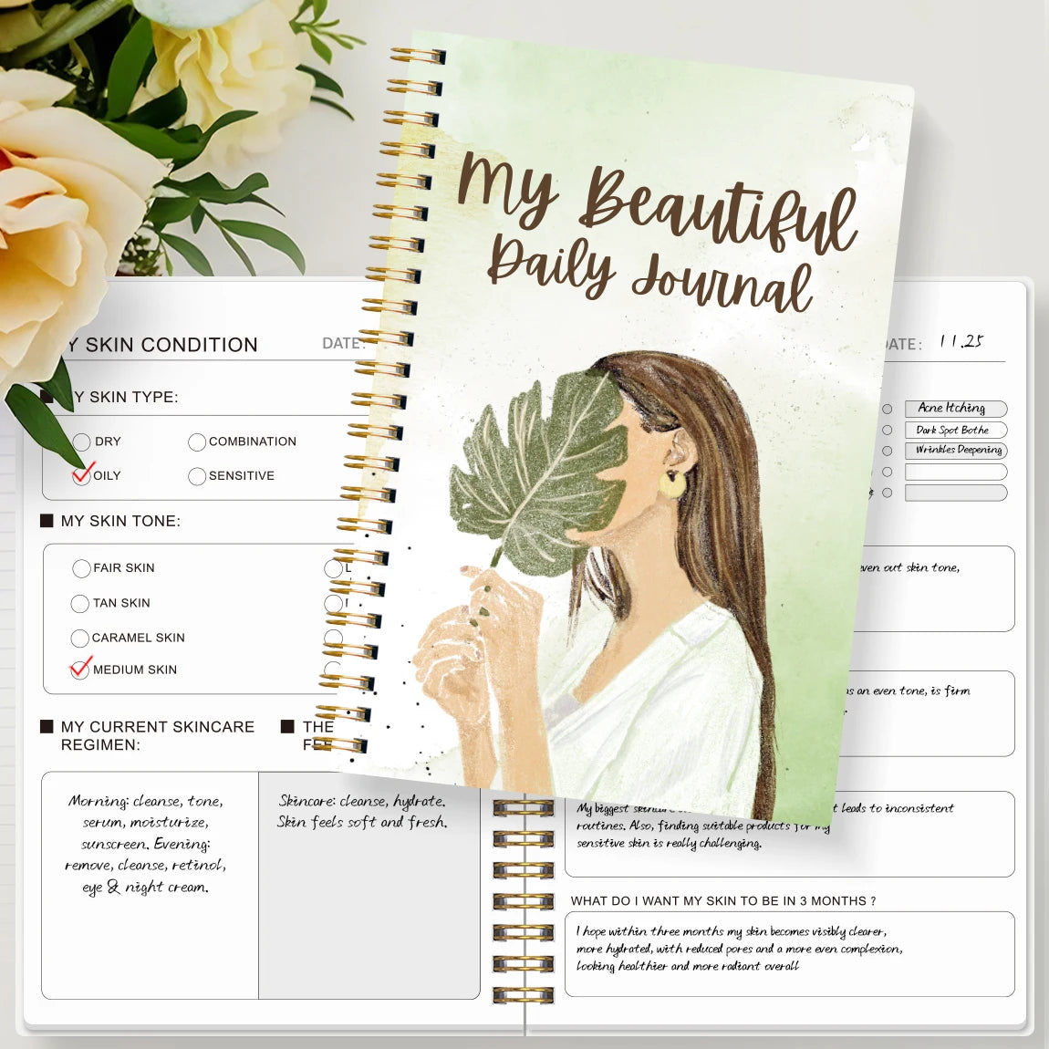 Aura Skincare Journal | A5 Daily Routine Tracker for Women and Teens 6