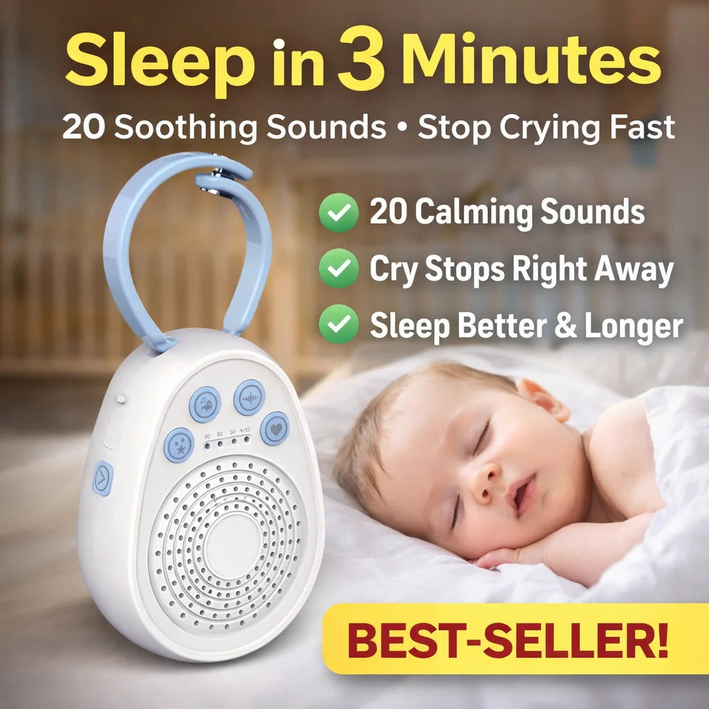 Bamboo White Noise Machine | Portable USB Rechargeable Sound Machine for Sleep 0