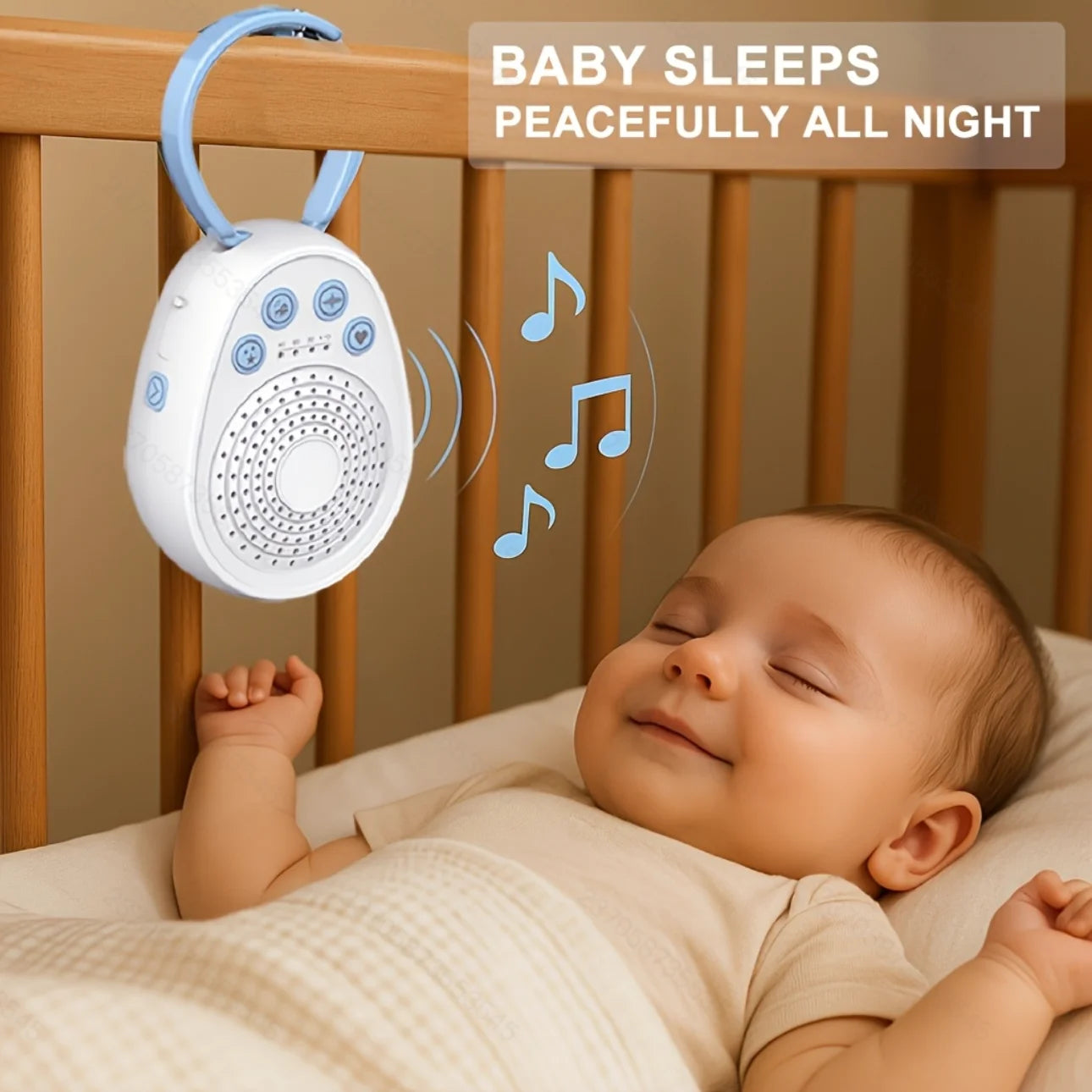 Bamboo White Noise Machine | Portable USB Rechargeable Sound Machine for Sleep 3