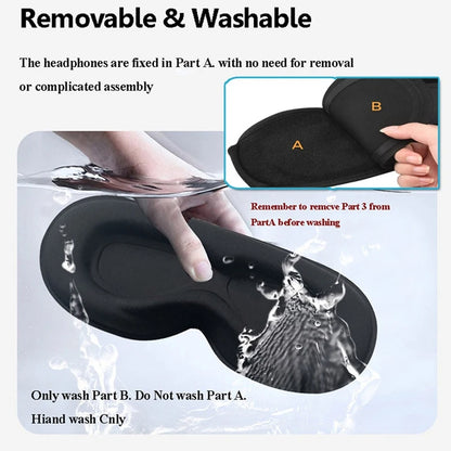 Breeze Eye Mask Sleep | Wireless Bluetooth Speakers, Adjustable Fit 2