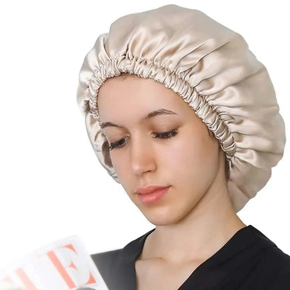 Breezy Silk Bonnet | Double Layer Silk Night Cap for Curly Hair 1