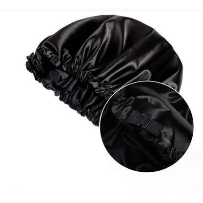 Breezy Silk Bonnet | Double Layer Silk Night Cap for Curly Hair 3