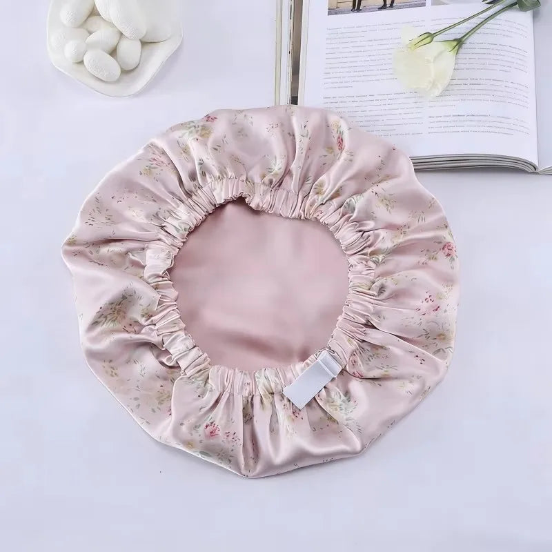 Breezy Silk Bonnet | Double Layer Silk Night Cap for Curly Hair 7
