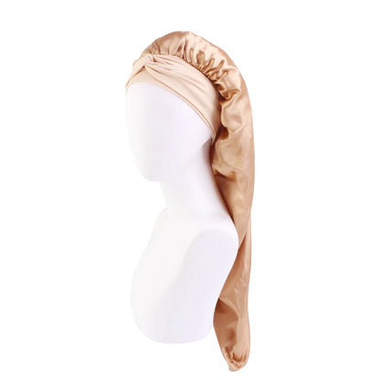 Nora Satin Bonnet | Oversized Sleep Cap for Hair Protection 11