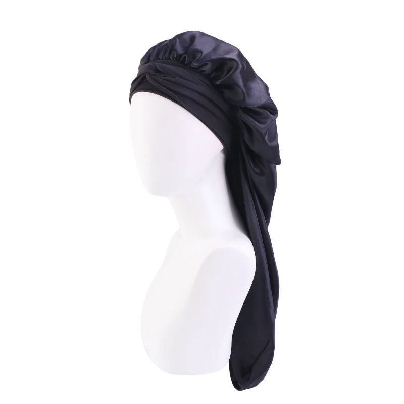 Nora Satin Bonnet | Oversized Sleep Cap for Hair Protection 12