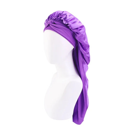 Nora Satin Bonnet | Oversized Sleep Cap for Hair Protection 13