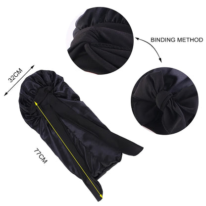 Nora Satin Bonnet | Oversized Sleep Cap for Hair Protection 2