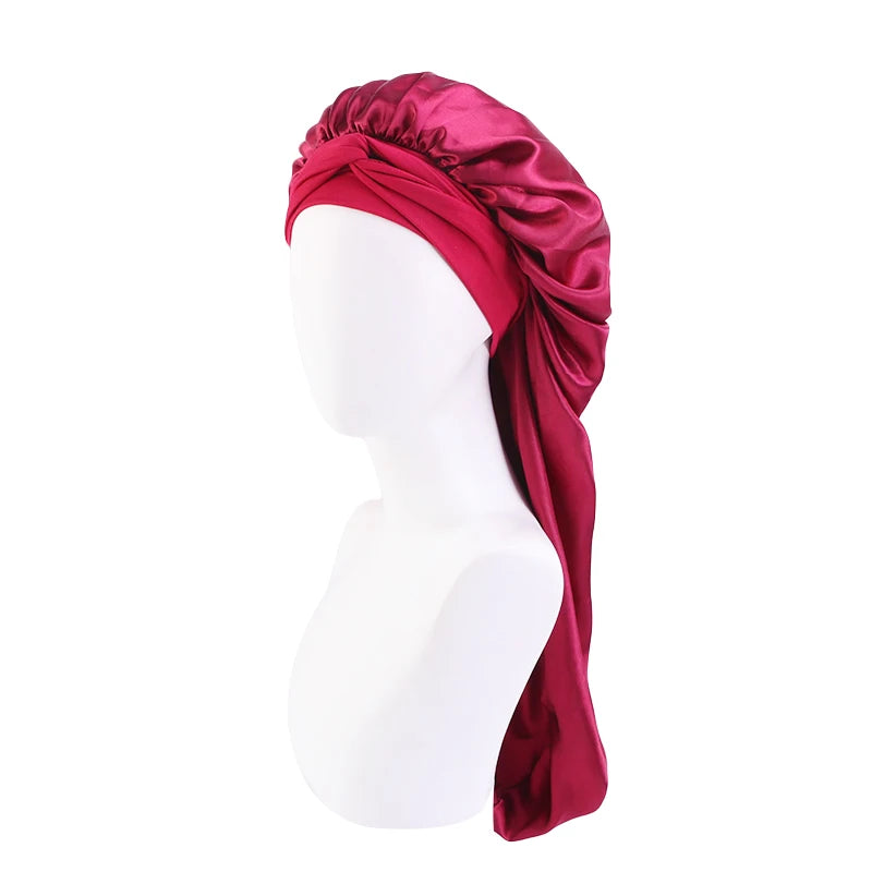 Nora Satin Bonnet | Oversized Sleep Cap for Hair Protection 4