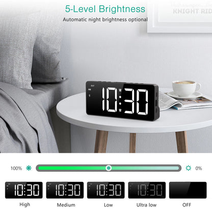 Oreo Digital Alarm Clock | Bluetooth Sync, 7-Inch LED Display 2