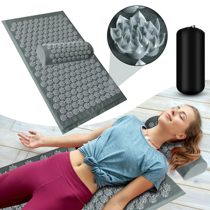 Sensi Acupressure Mat | Cotton & PVC Massage Cushion for Muscle Relief and Relaxation 0