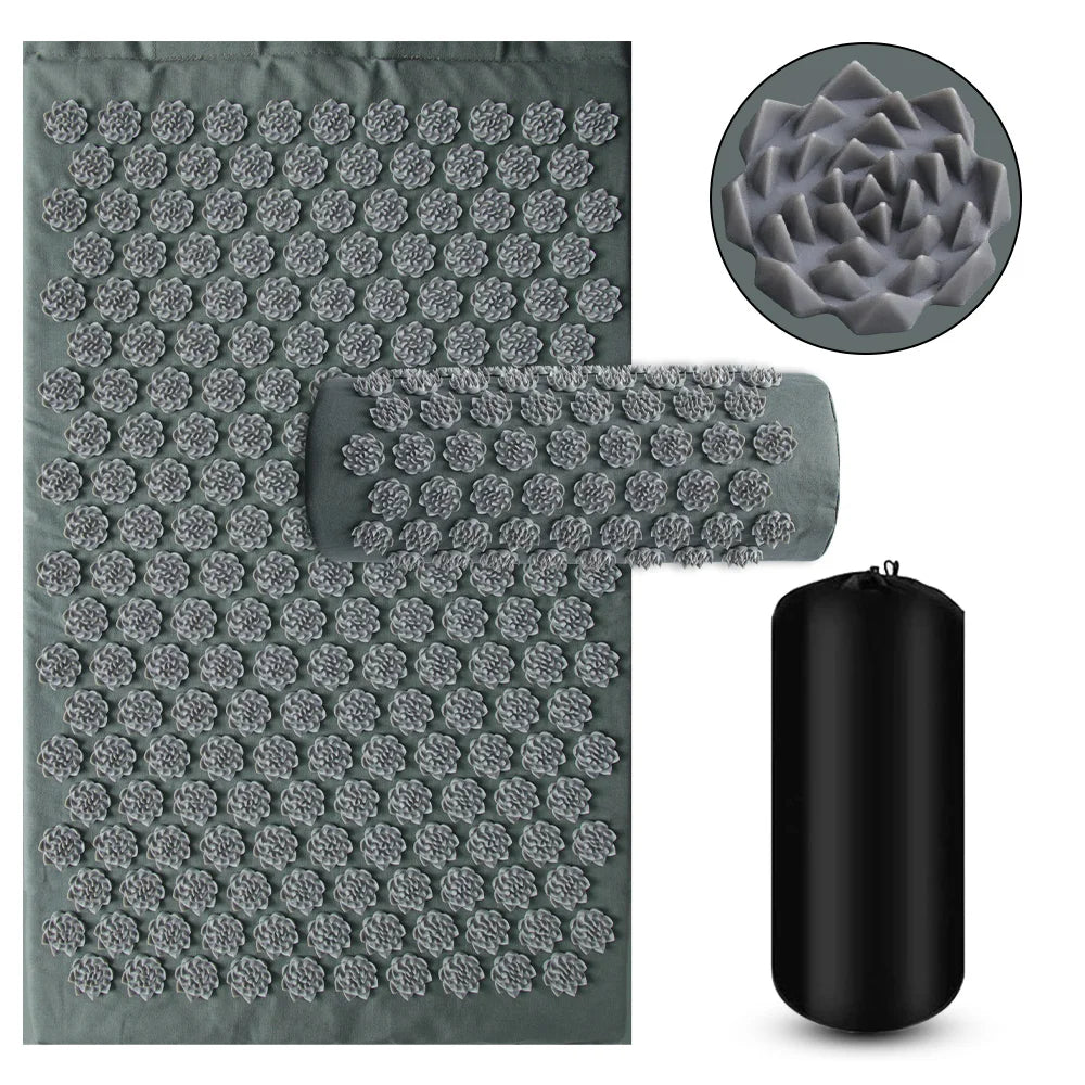 Sensi Acupressure Mat | Cotton & PVC Massage Cushion for Muscle Relief and Relaxation 5