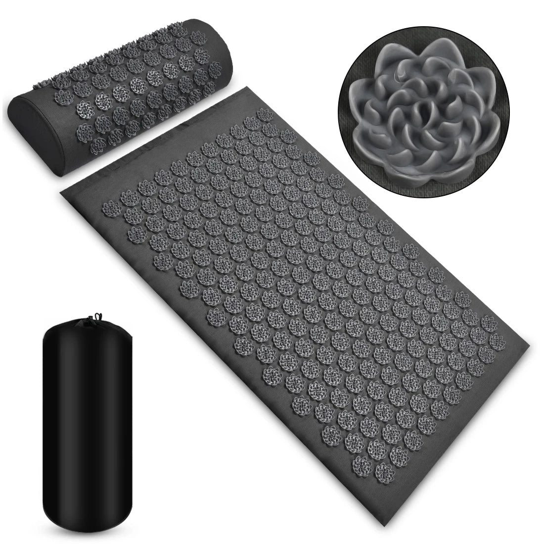 Sensi Acupressure Mat | Cotton & PVC Massage Cushion for Muscle Relief and Relaxation 6