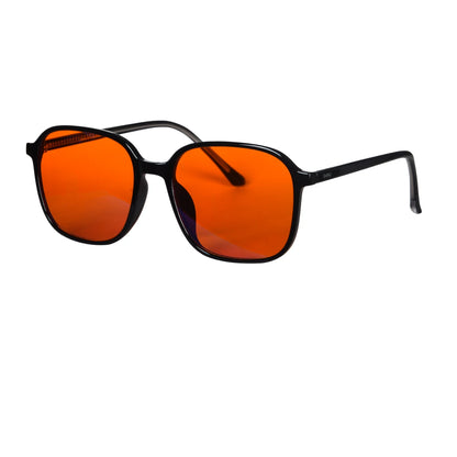 Sleek Y2K Glasses | Blue Light Blocking, Red & Orange Lenses 7