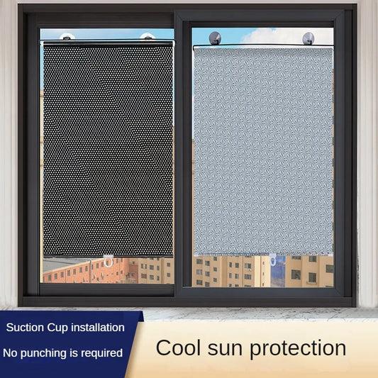 Suna Blackout Roller Shades | Portable, Easy Installation, Adjustable Fit 0