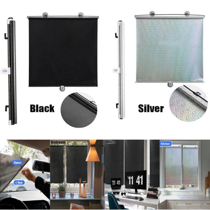 Suna Blackout Roller Shades | Portable, Easy Installation, Adjustable Fit 1