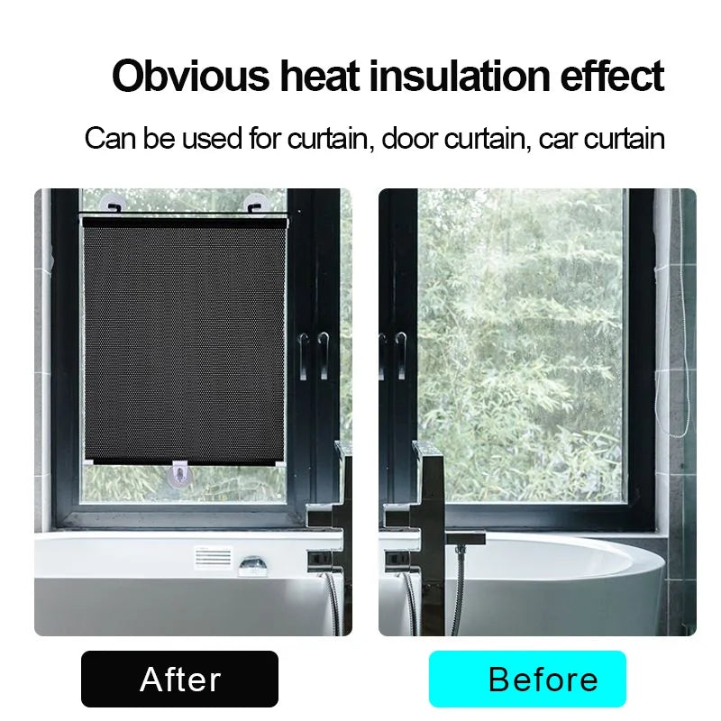 Suna Blackout Roller Shades | Portable, Easy Installation, Adjustable Fit 2