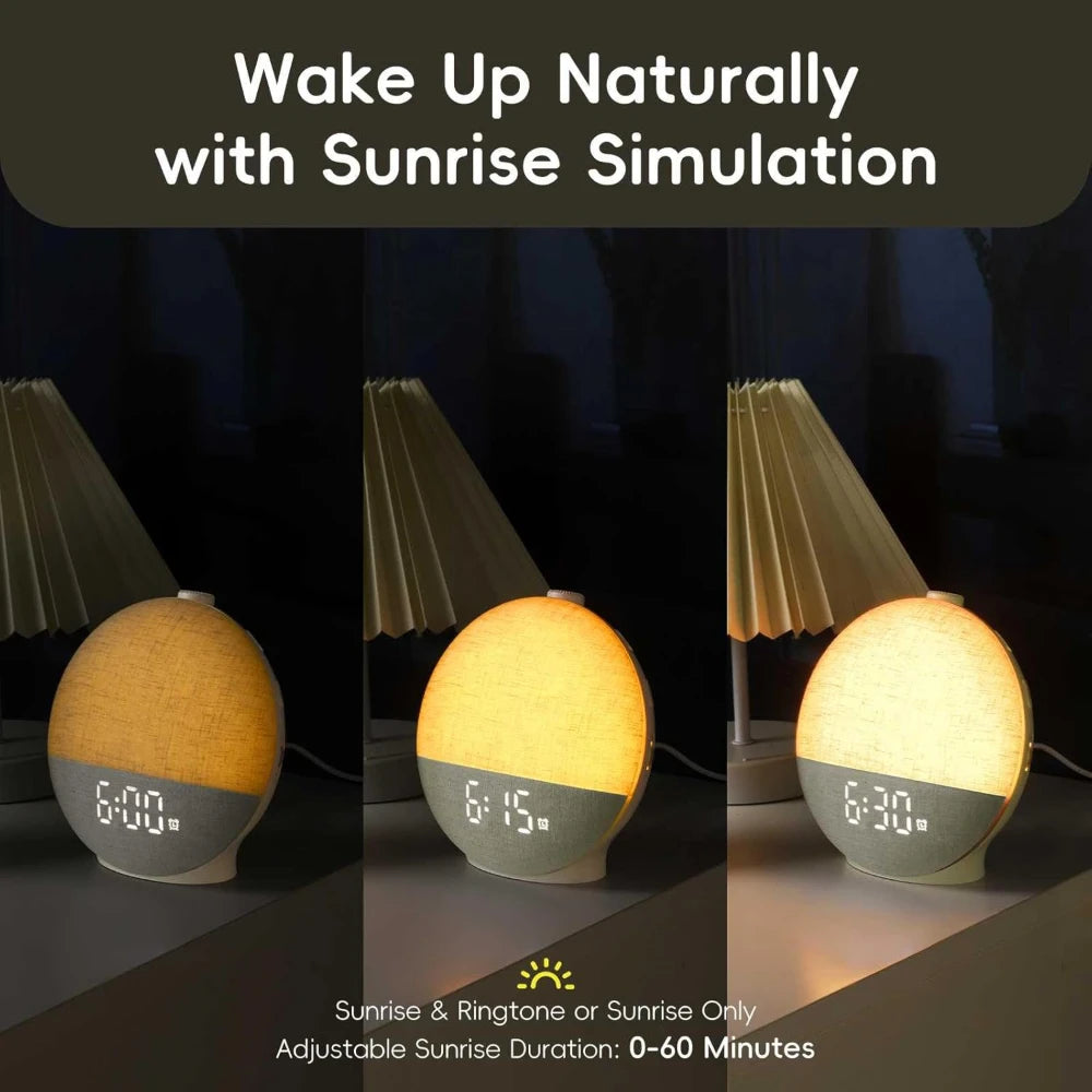 Wanda Sunrise Alarm Clock | Bluetooth Speaker with Color Changing Lights 2