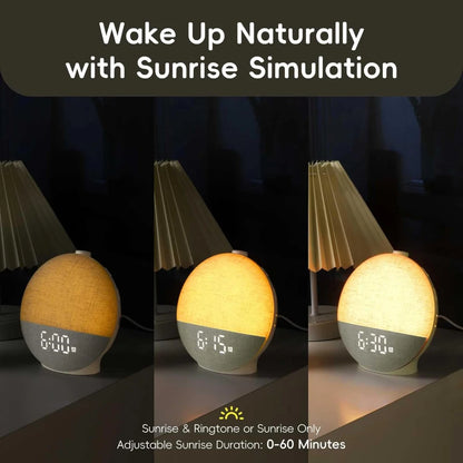 Wanda Sunrise Alarm Clock | Bluetooth Speaker with Color Changing Lights 2