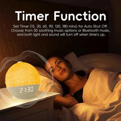 Wanda Sunrise Alarm Clock | Bluetooth Speaker with Color Changing Lights 4