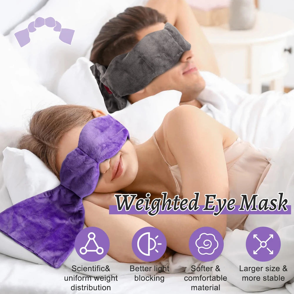 Wavy Eye Mask | Weighted, Light Blocking Sleep Mask for Relaxation 1